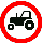 Знак 3.6 «Движение тракторов запрещено»