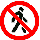 Знак 3.10  «Движение пешеходов запрещено»