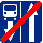 Знак 5.10.4 «Конец дороги с полосой для маршрутных транспортных средств»